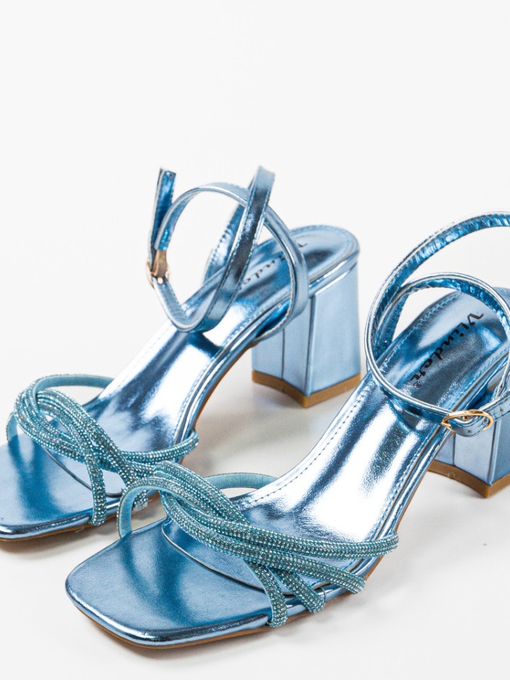 Sandale cu toc Nelson Argintii