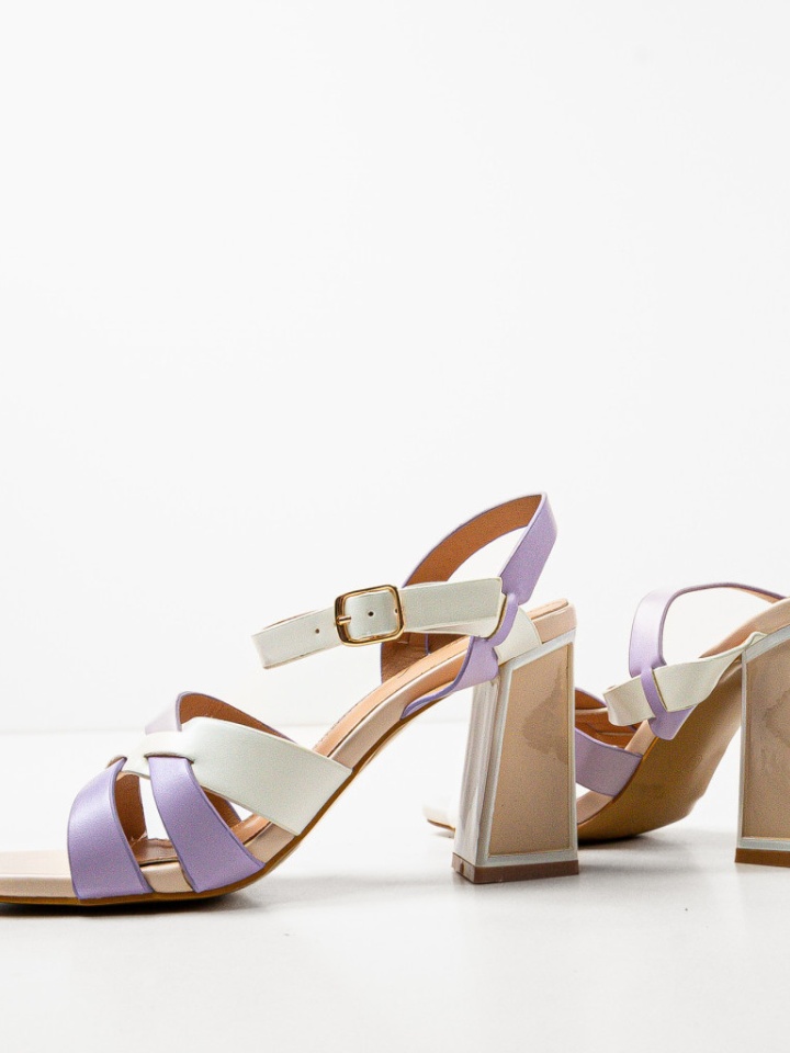 Sandale cu toc Demoph Negre