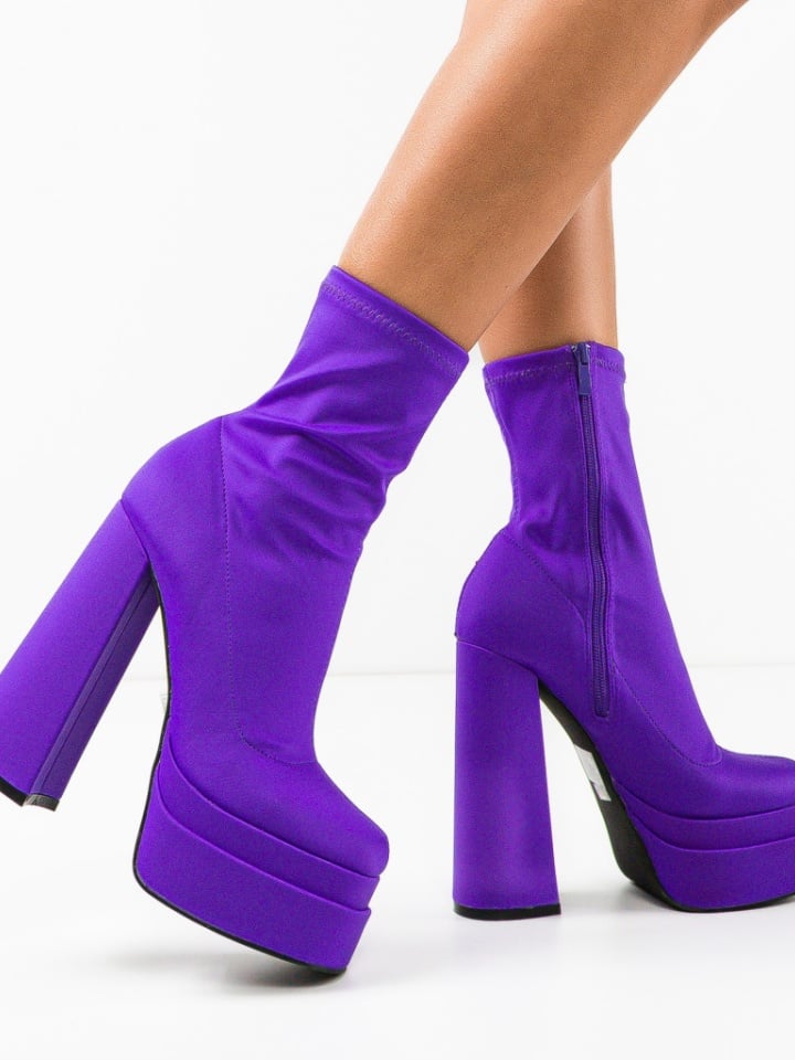 Botine dama Platona Negre