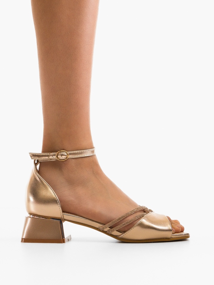 Sandale cu toc Fenrir Argintii