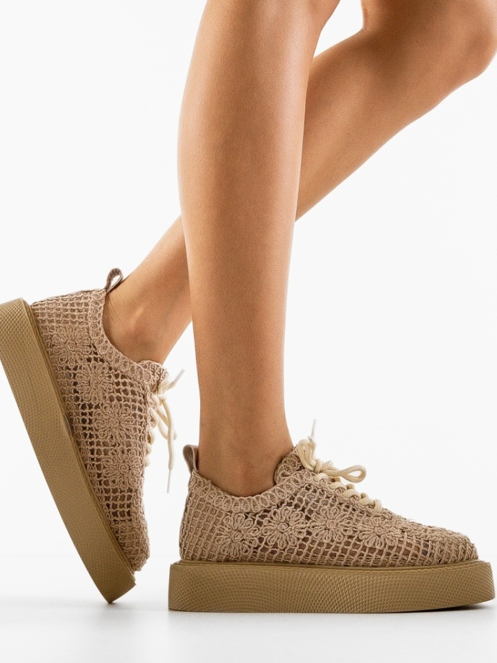 Pantofi Casual Ystory Bej 2