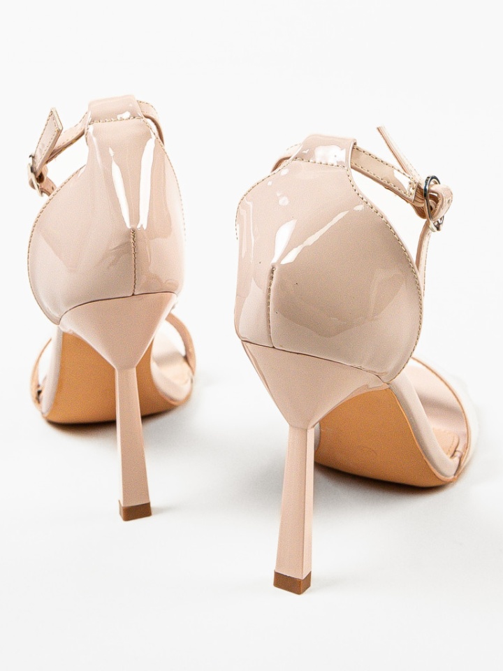 Sandale cu toc Barbu Bej