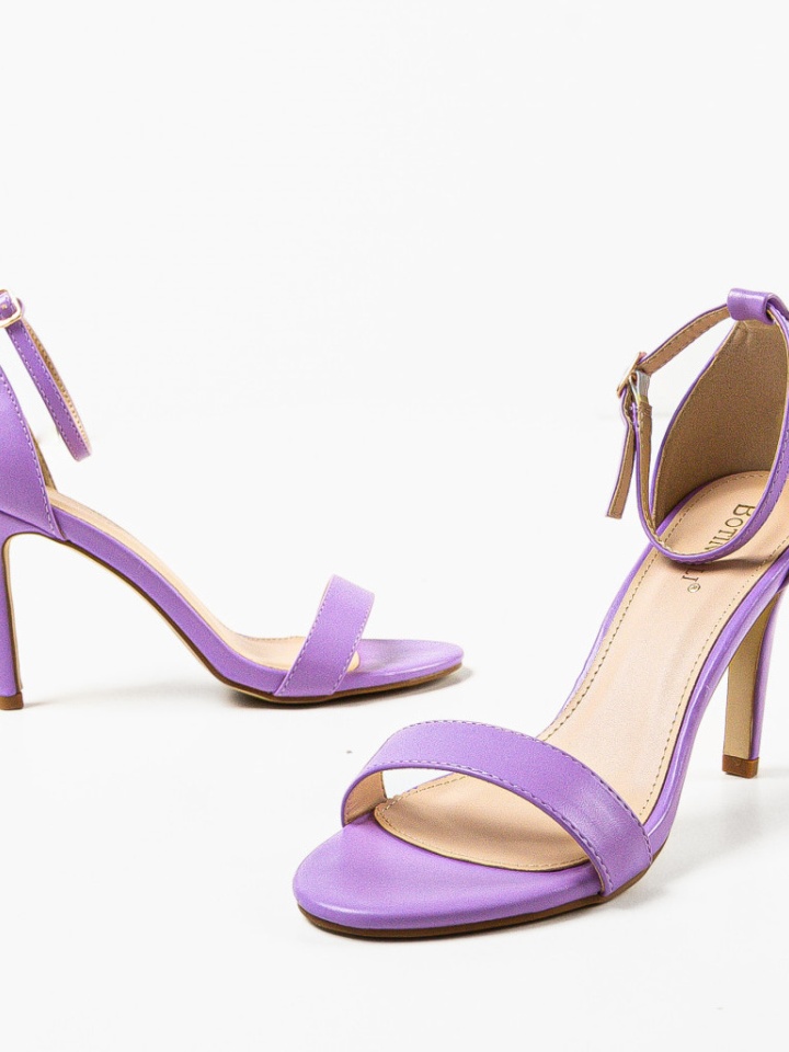 Sandale cu toc Rekoman Negre