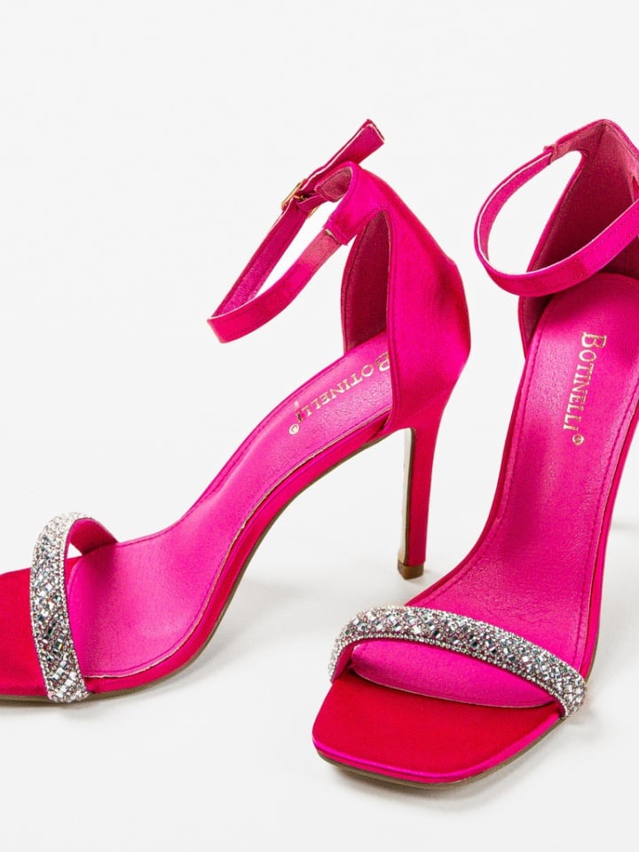 Sandale cu toc Eteset Roz