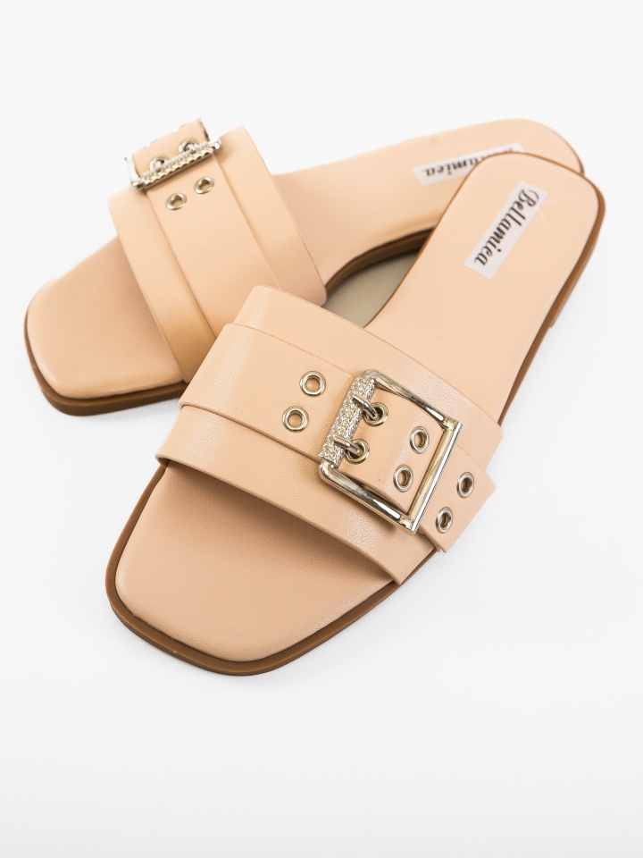 Papuci dama Dalton Bej