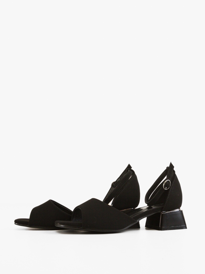 Sandale cu toc Anabelle Albe