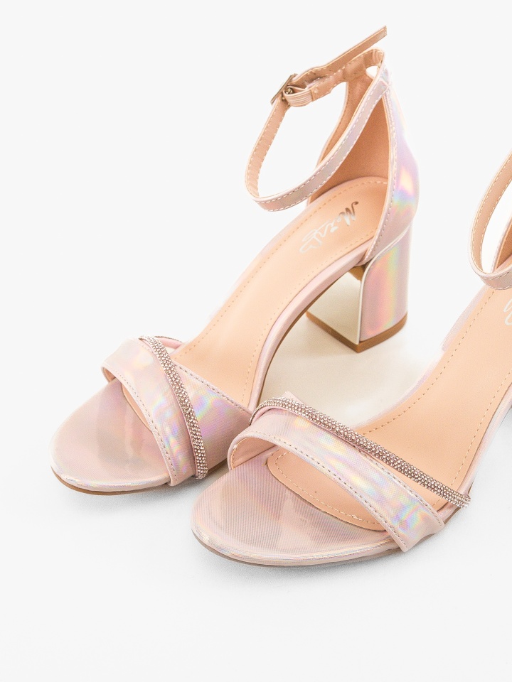 Sandale cu toc Lasgun Aurii