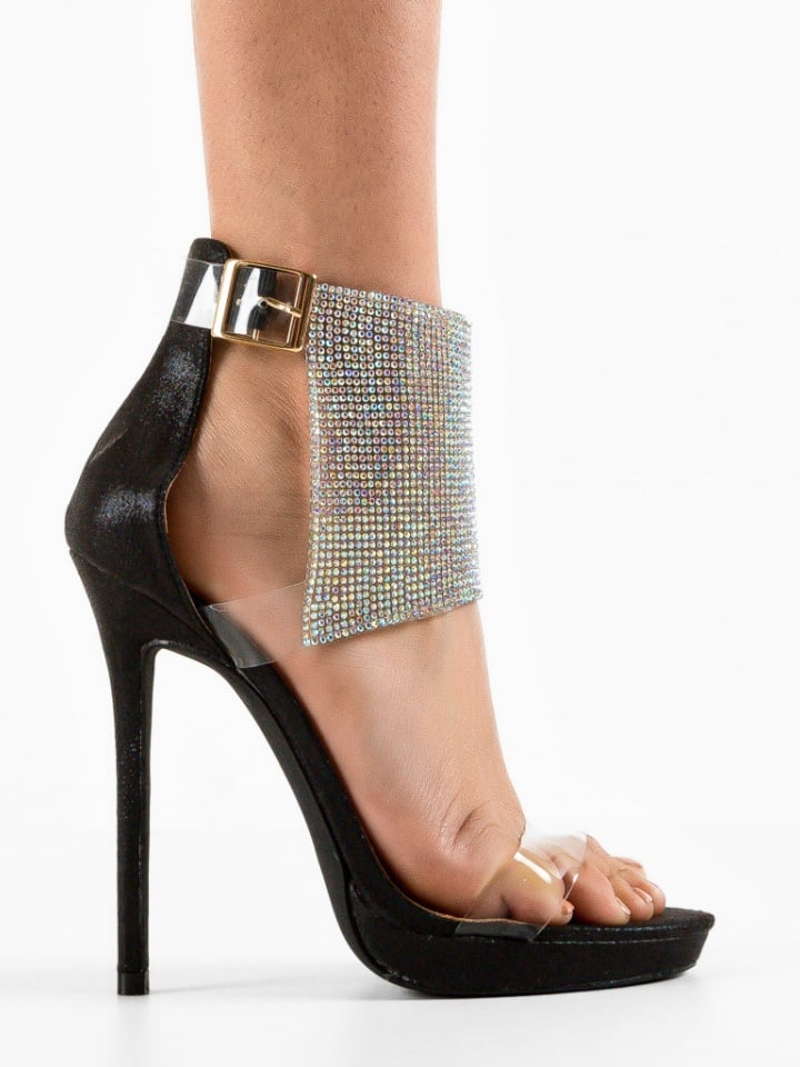 Sandale cu toc Joakim Argintii