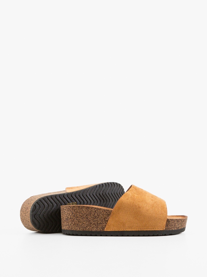 Papuci dama Tapan Bej