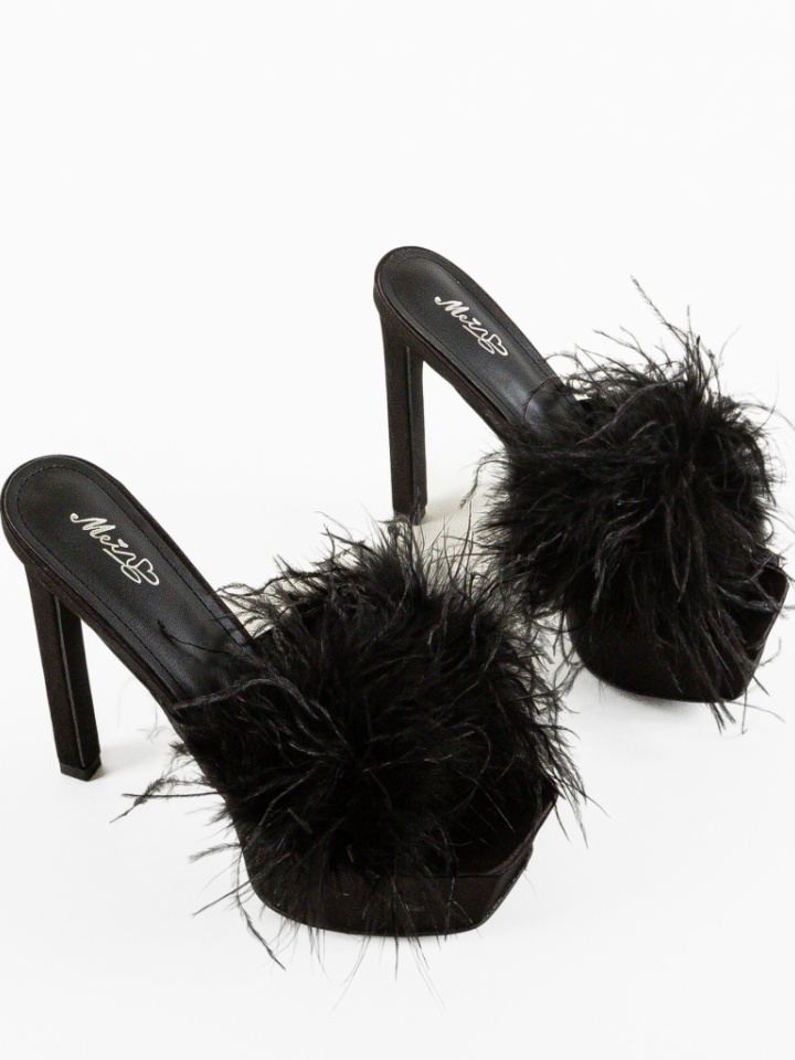 Saboti cu toc Aswan Negri