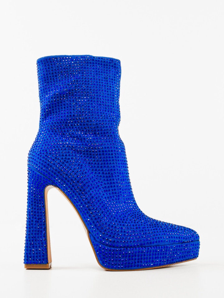 Botine dama Valeryia Albastre