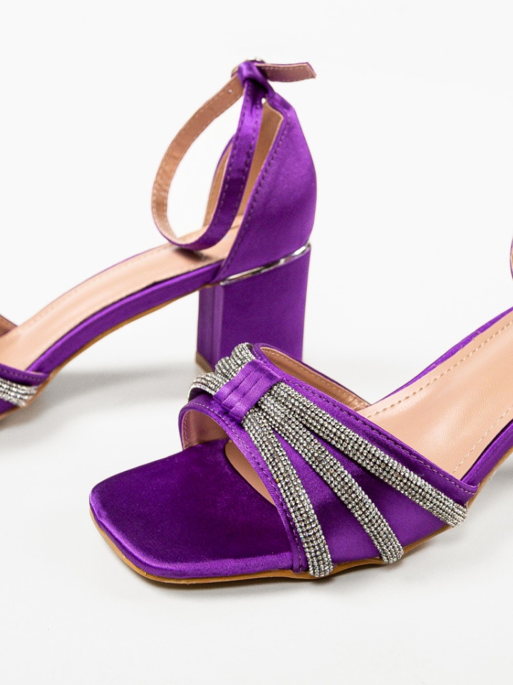 Sandale cu toc Skov Mov