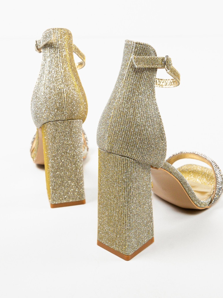 Sandale cu toc Eligia Negre