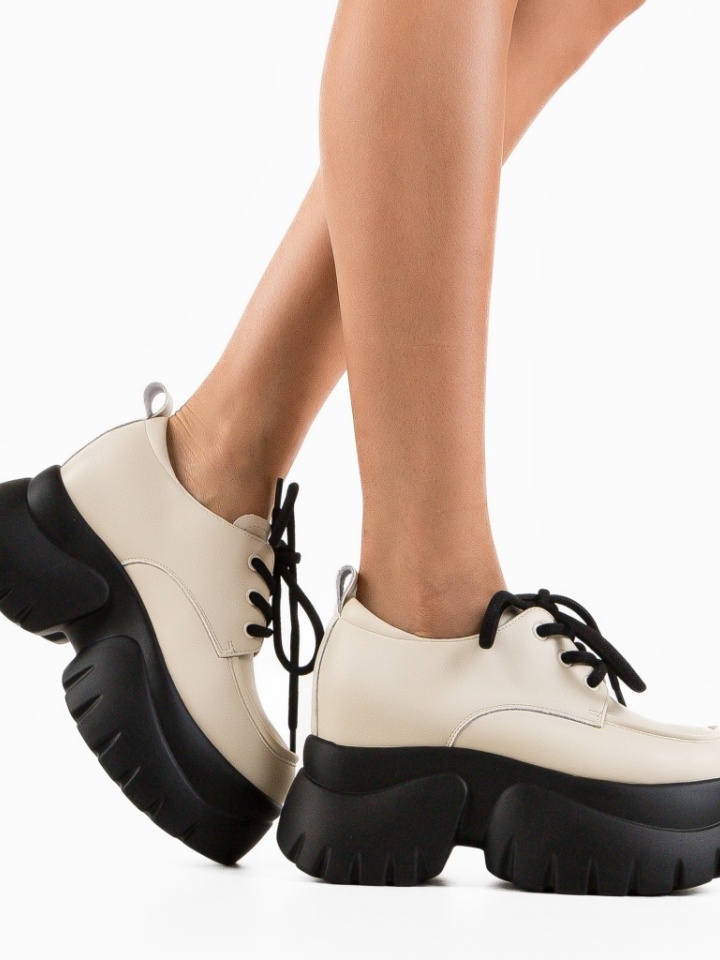 Pantofi casual Sajna Bej