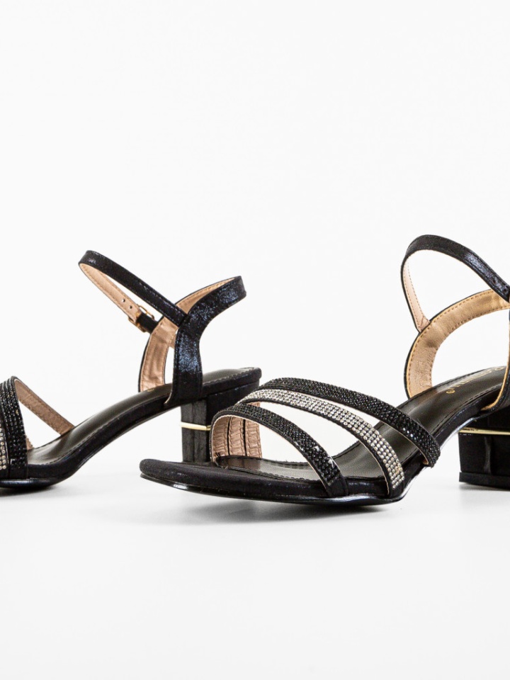 Sandale cu toc Sunbell Argintii