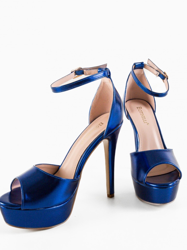 Sandale cu toc Yrama Aurii