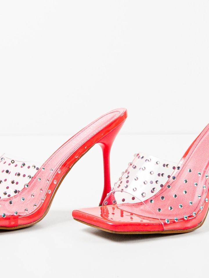 Saboti cu toc Zara Roz