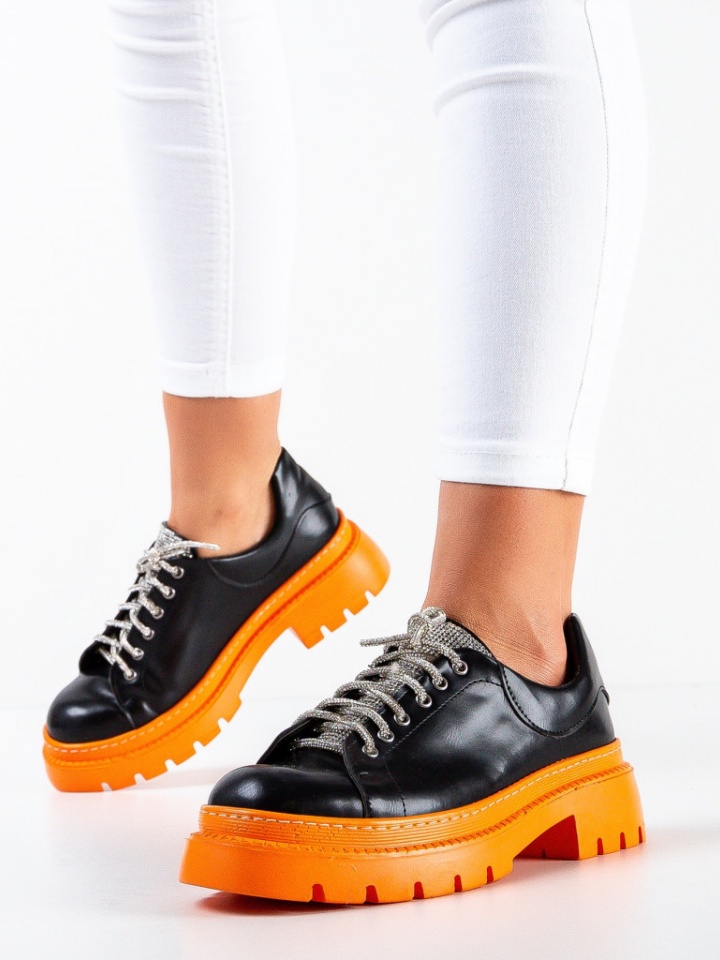 Pantofi casual dama Friday Negri 5