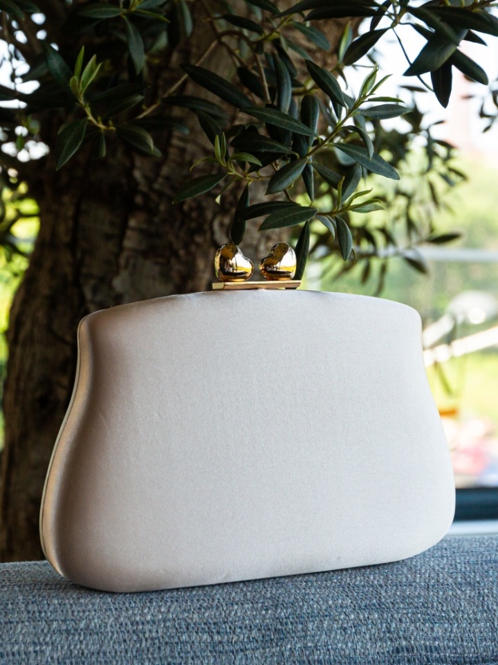 Geanta plic Heart Bej