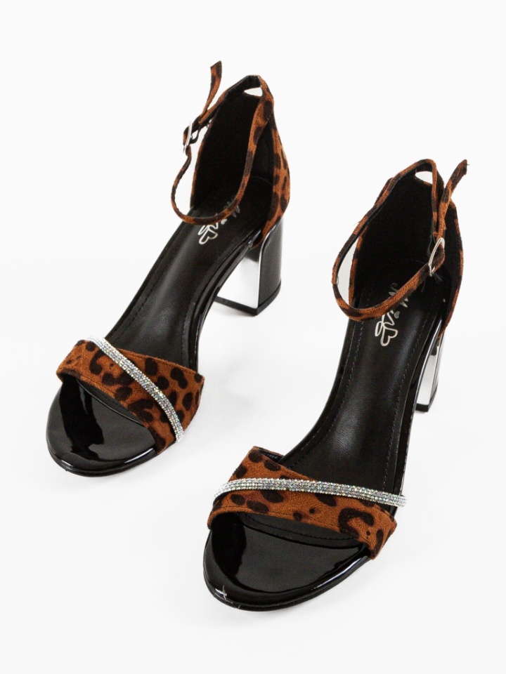 Sandale cu toc Lasgun Verzi