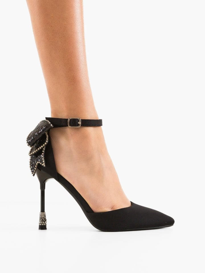 Pantofi cu toc Ozkale Argintii