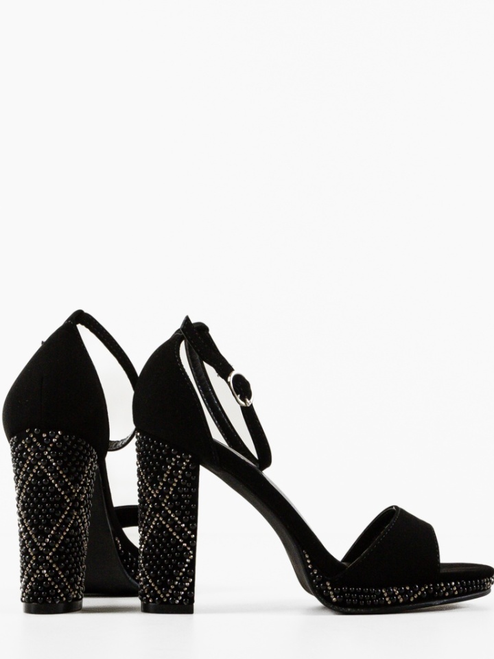 Sandale cu toc Hagen Argintii