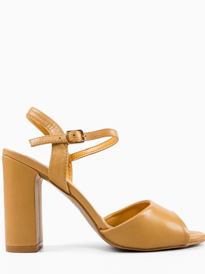 Sandale cu toc Glenna Argintii