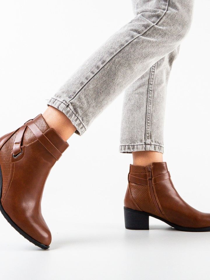 Botine dama Avor Camel