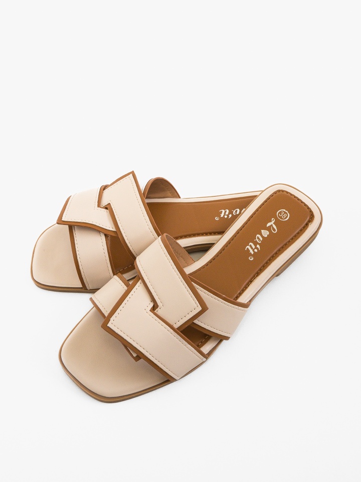 Papuci dama Miriam Bej