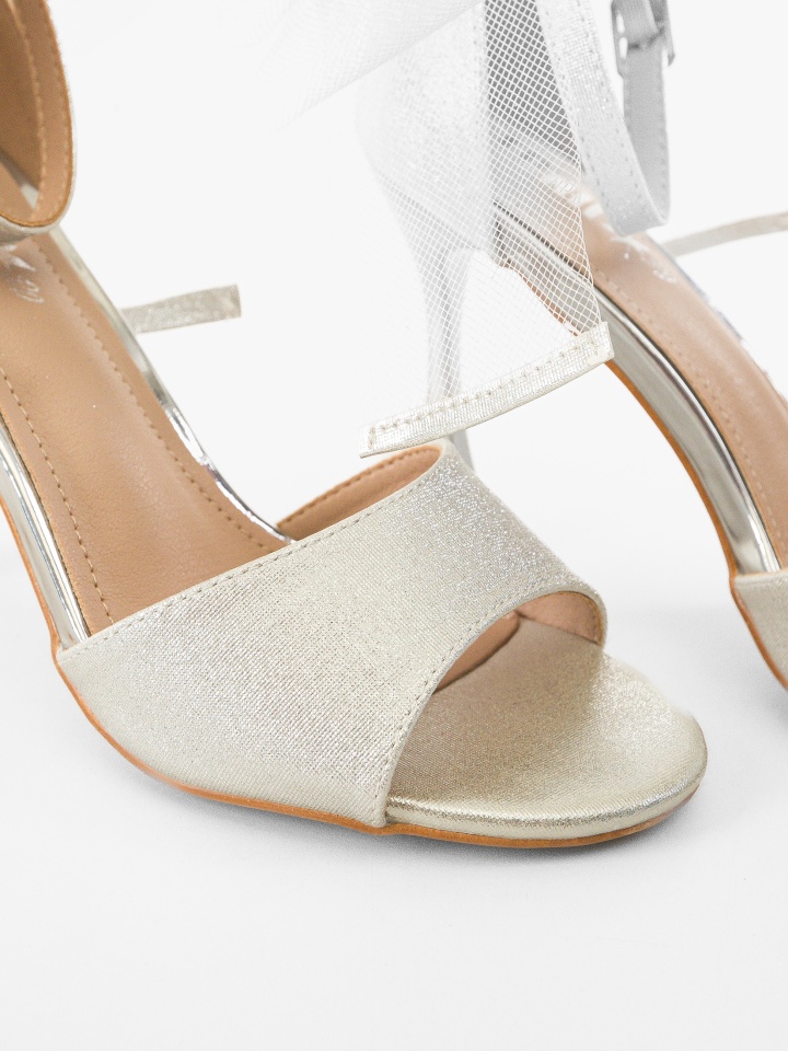 Sandale cu toc Mejia Negre