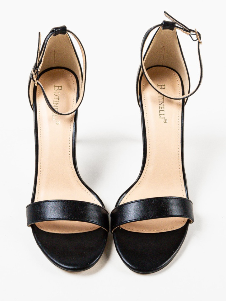 Sandale cu toc Rekoman Negre