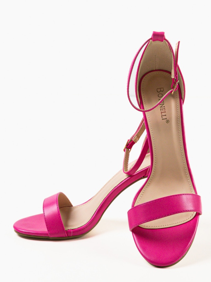 Sandale cu toc Rekoman Negre