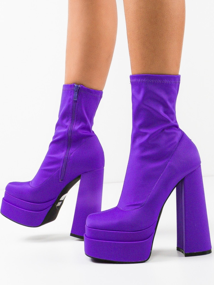 Botine dama Platona Negre