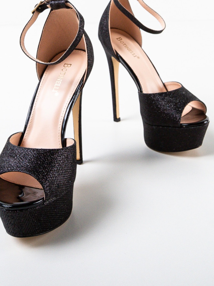 Sandale cu toc Aliyah Aurii