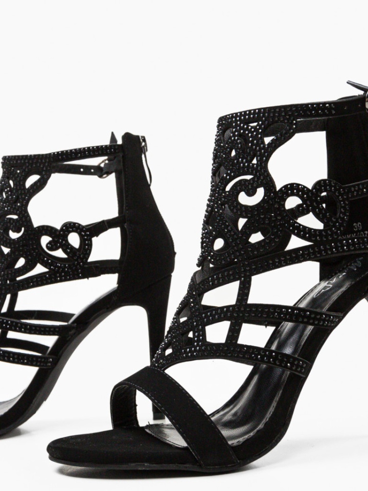 Sandale cu toc Rocky Negre 2