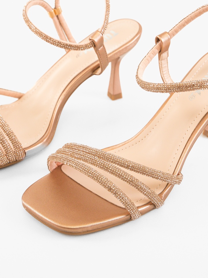 Sandale cu toc Myhaj Negre