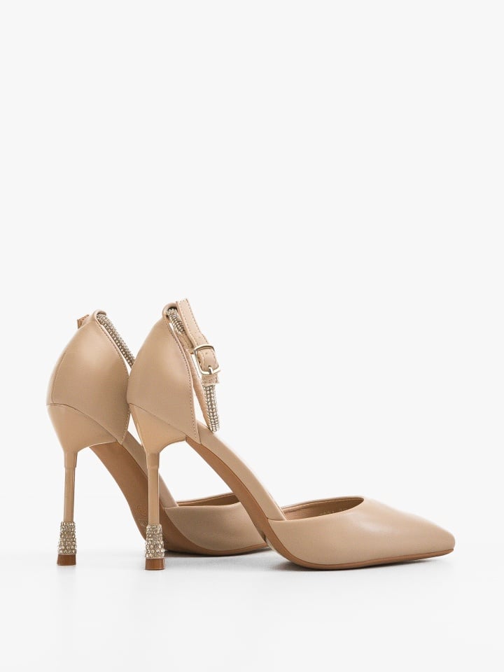 Pantofi cu toc Yanu Argintii