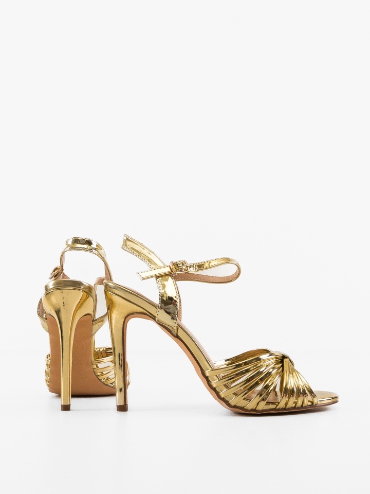 Sandale cu toc Cobano Argintii