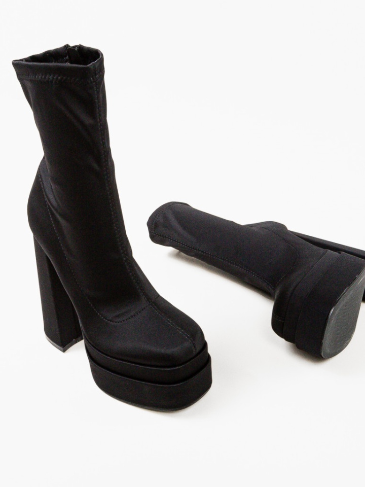 Botine dama Platona Negre