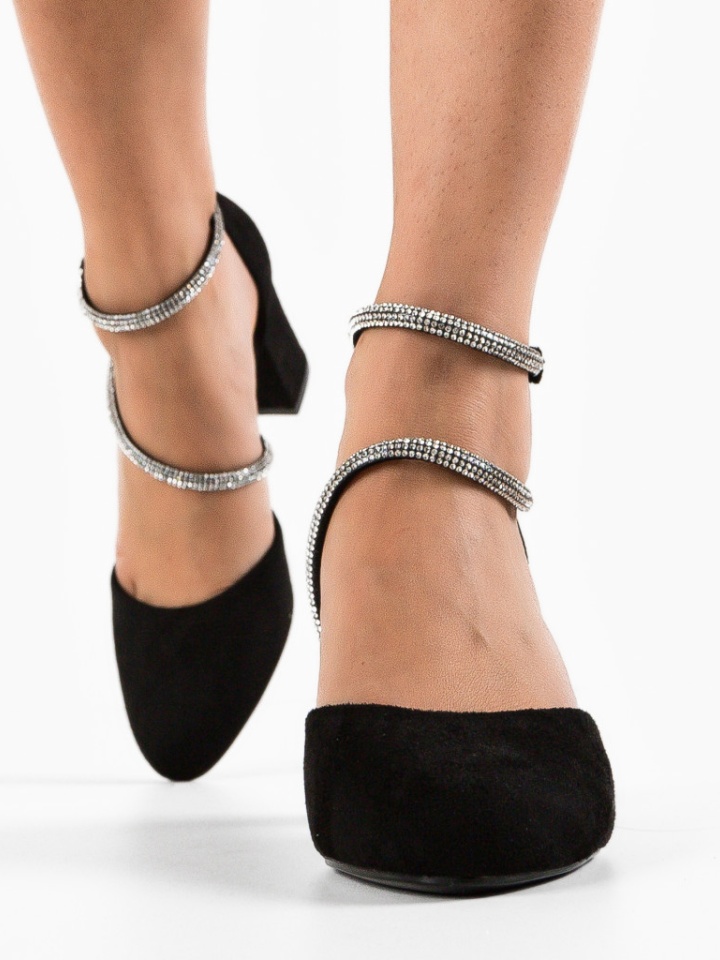 Pantofi cu toc Lyzya Negre 2