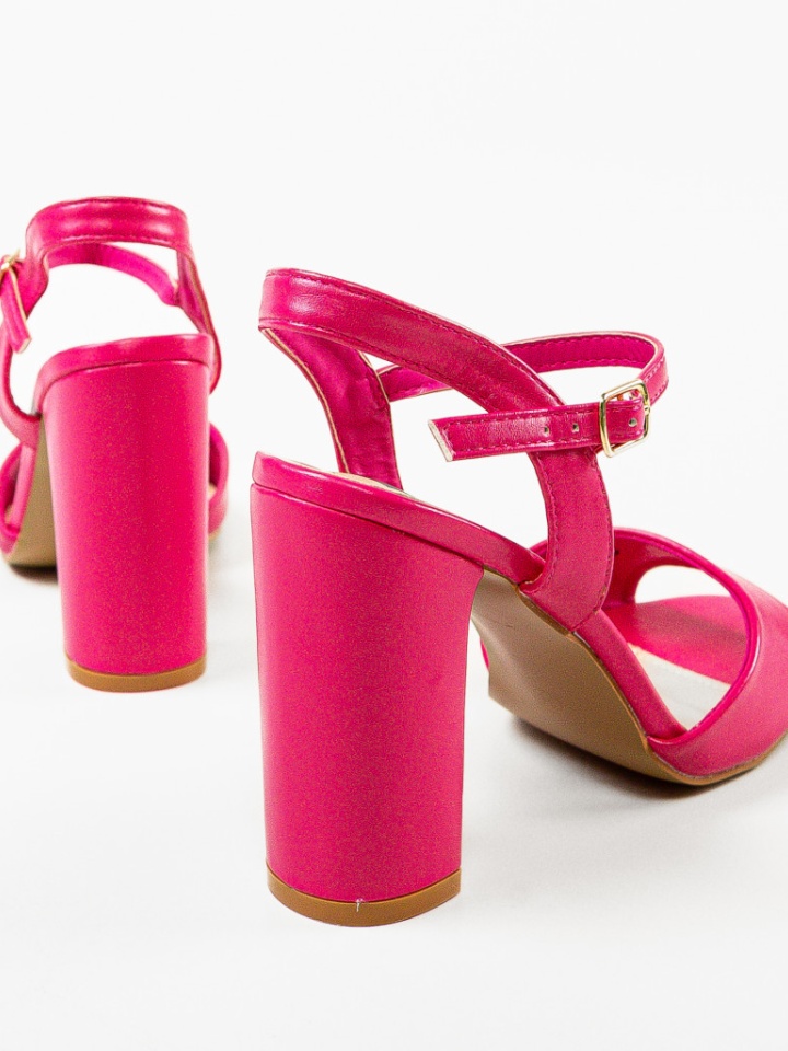 Sandale cu toc Glenna Argintii