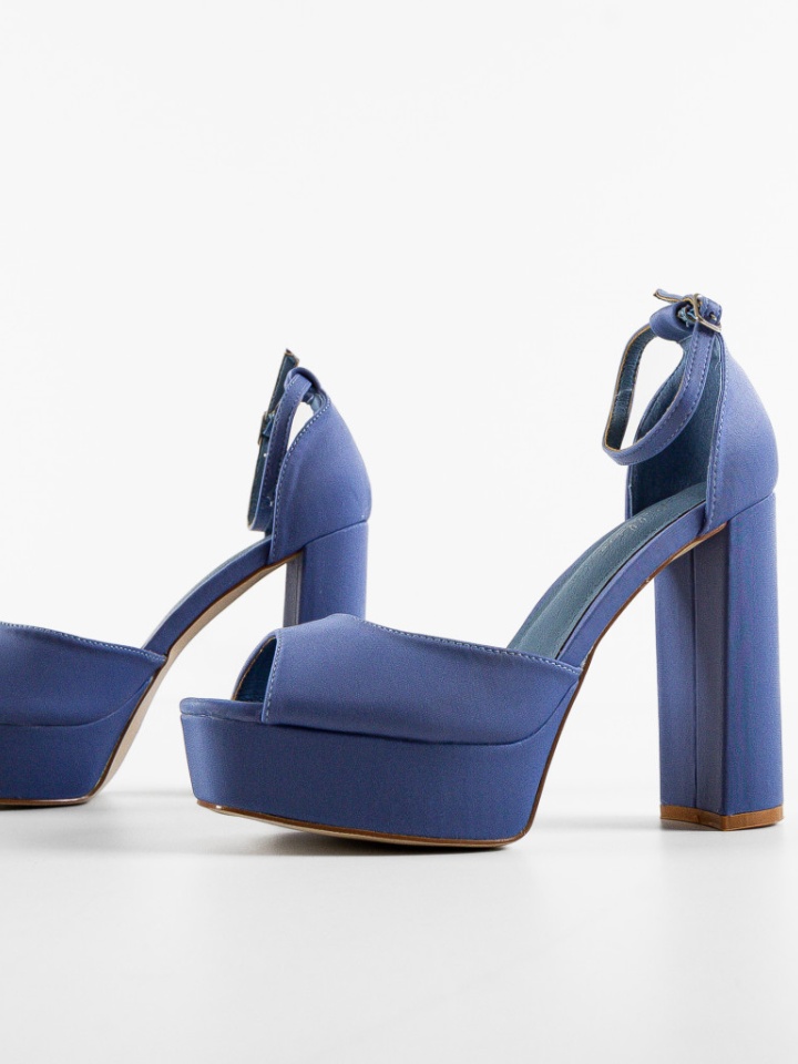 Sandale cu toc Kevin Fuchsia