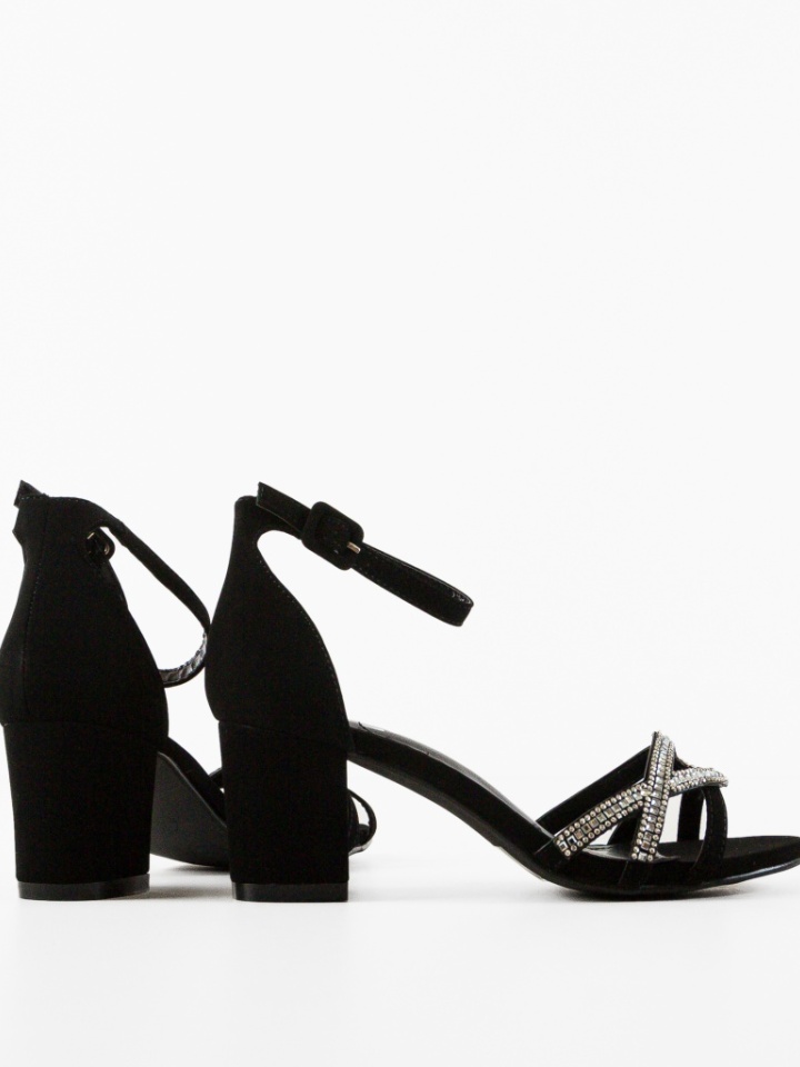 Sandale cu toc Corsant Negre