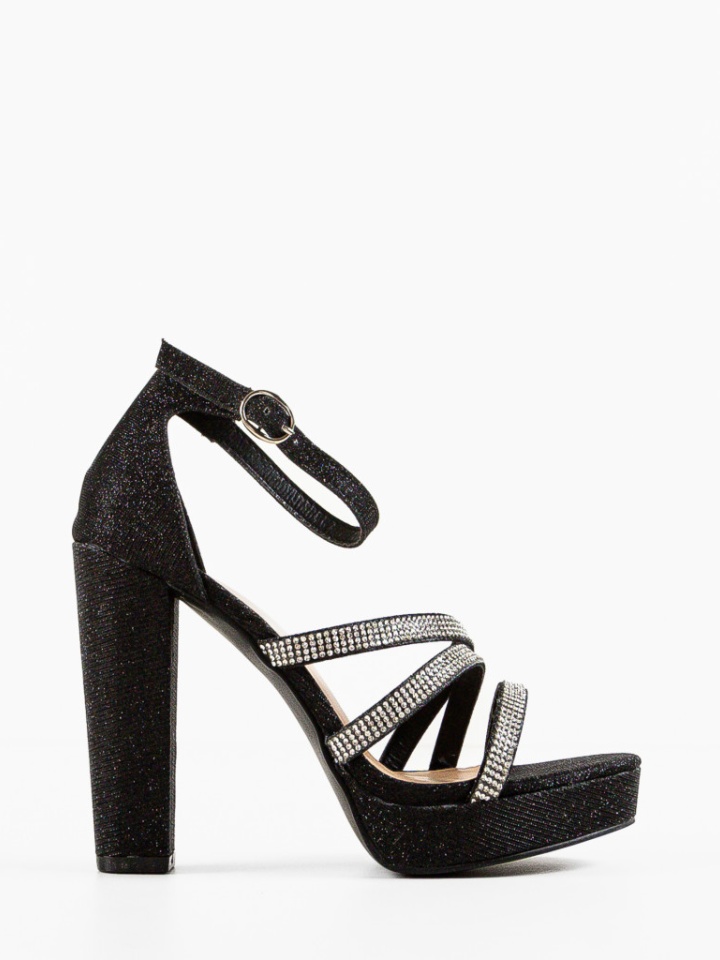 Sandale cu toc Mikol Aurii