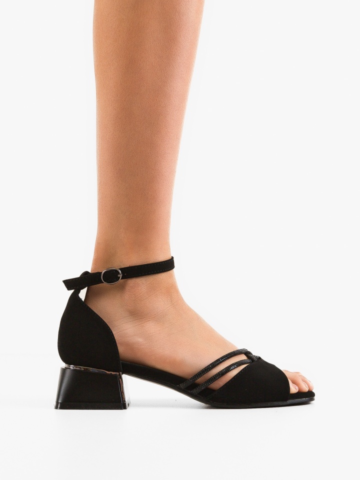 Sandale cu toc Fenrir Argintii