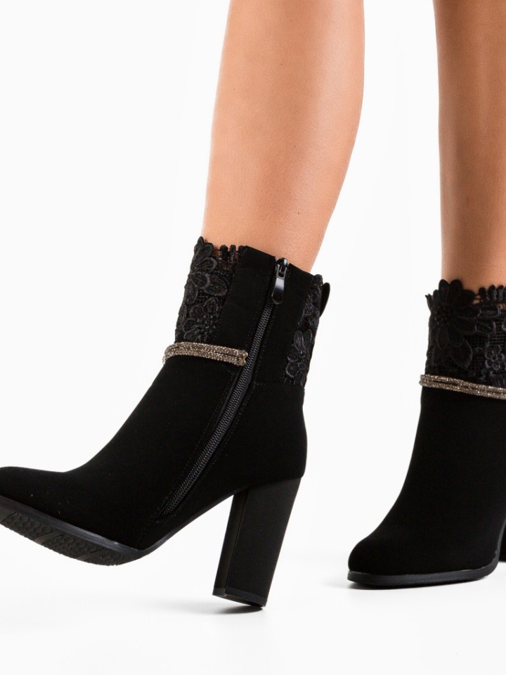 Botine dama Low Negre