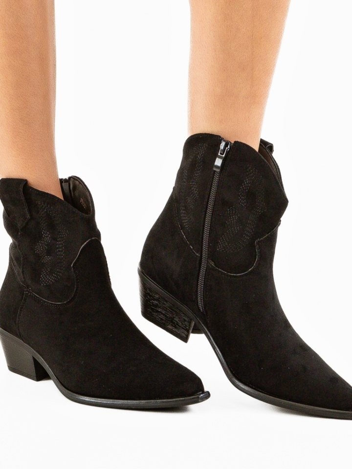 Botine dama Kaoru Negre