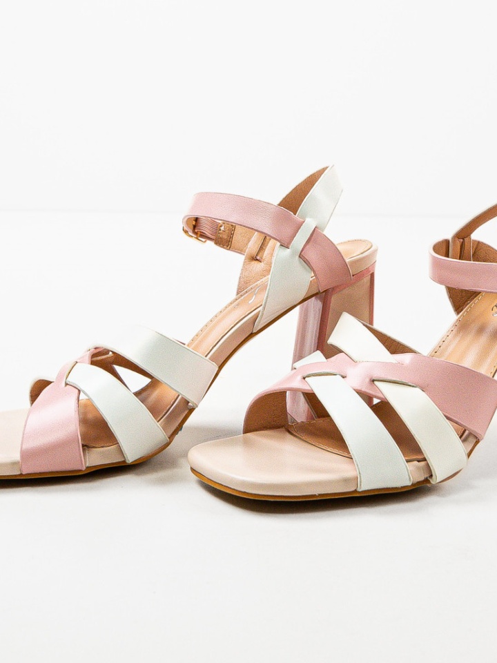 Sandale cu toc Demoph Negre