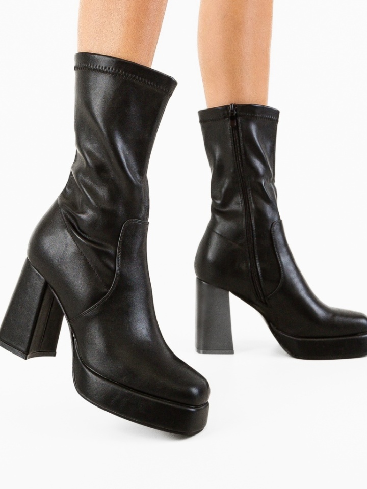 Botine dama Lehan Negre