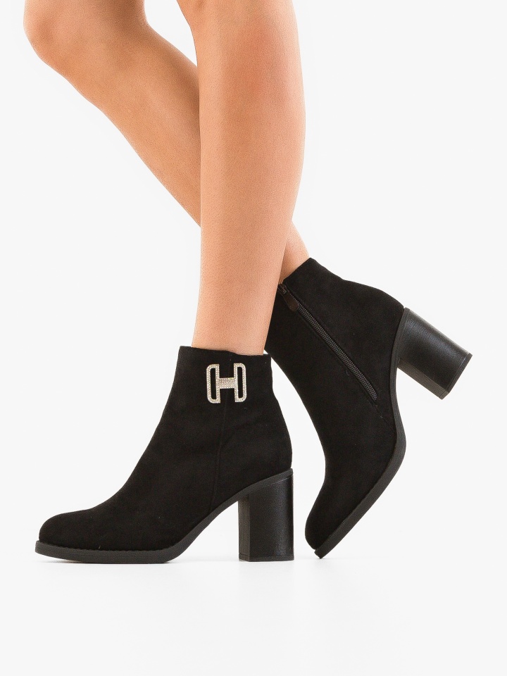 Botine dama Devon Negre